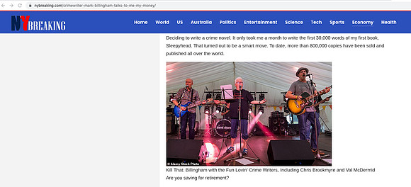 NY Breaking website